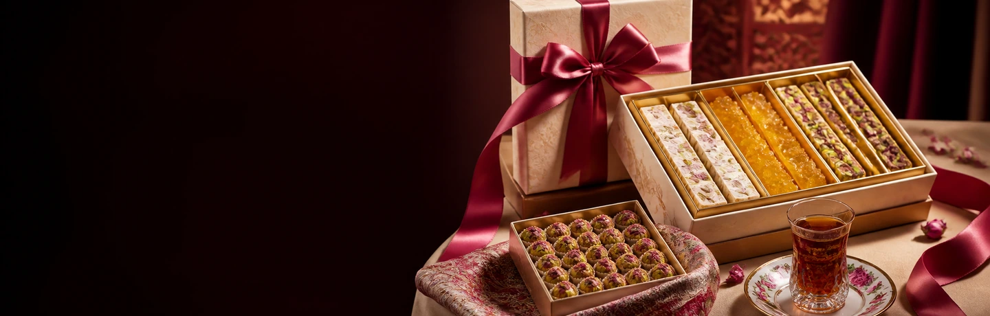 بسته کادویی گز و شیرینی ایرانی
